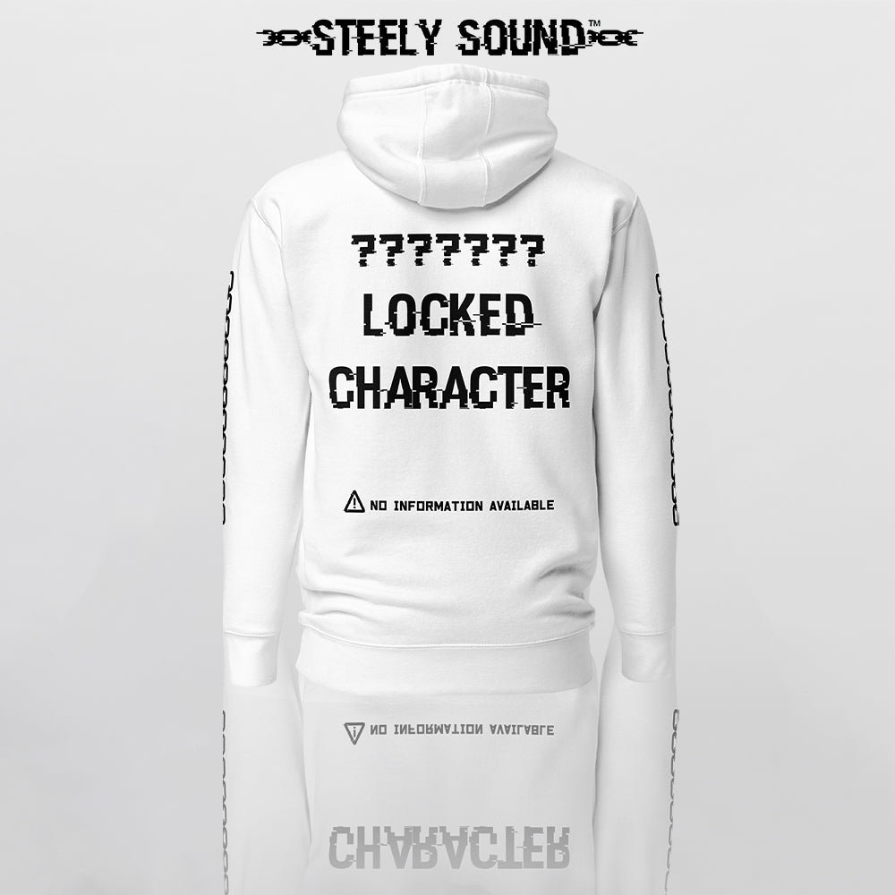 LOCKED CHARACTER - White Hoodie