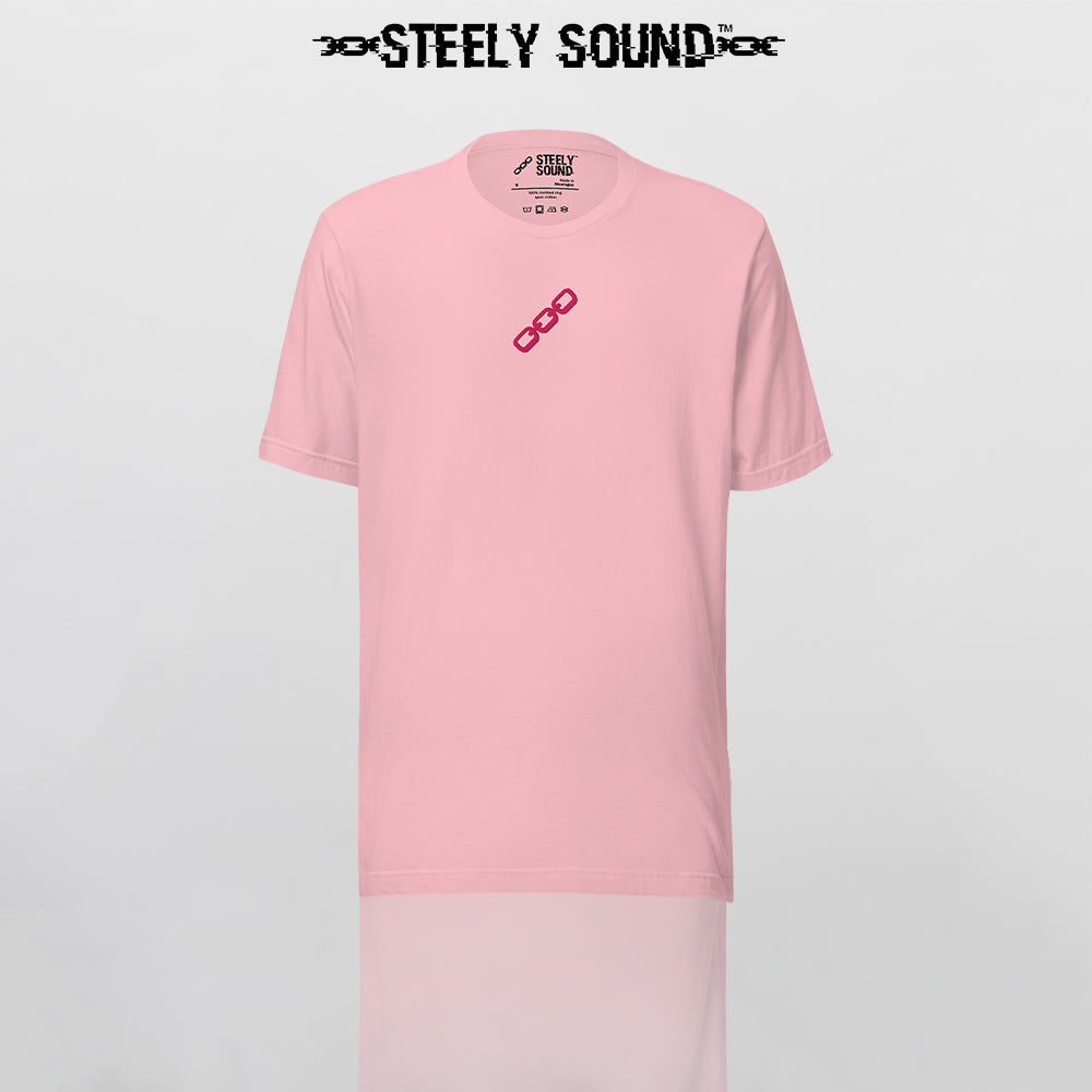 WHISPER - THAT STEELY SOUND Pink T-shirt