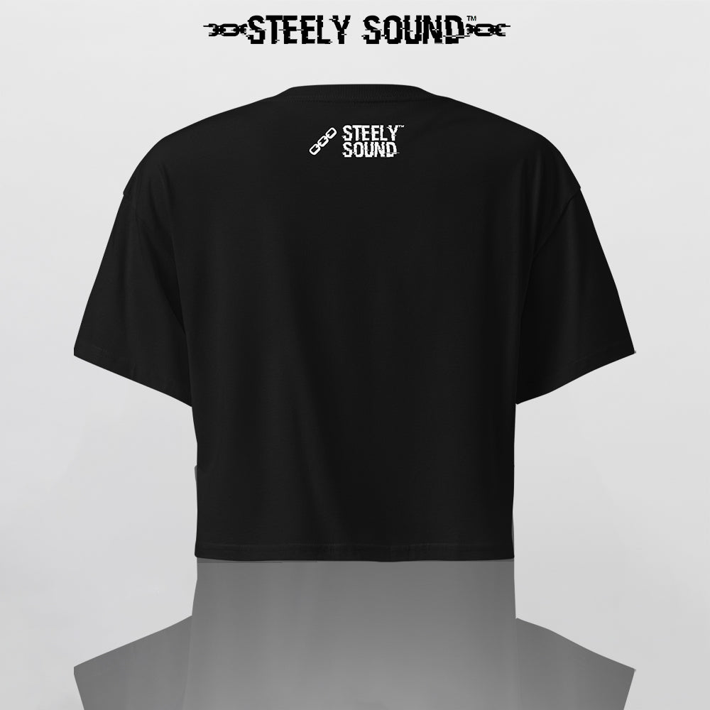 THAT STEELY SOUND - Black Cropped Tee