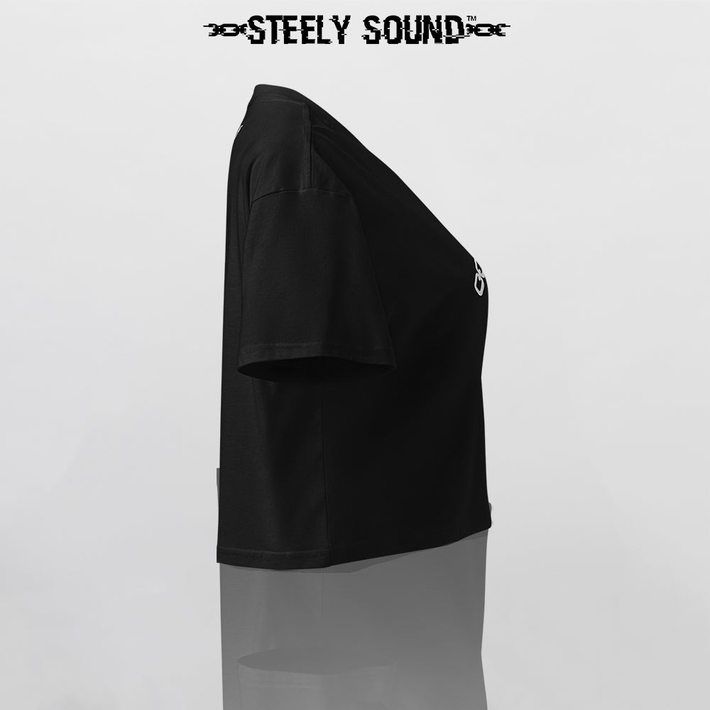THAT STEELY SOUND - Black Cropped Tee