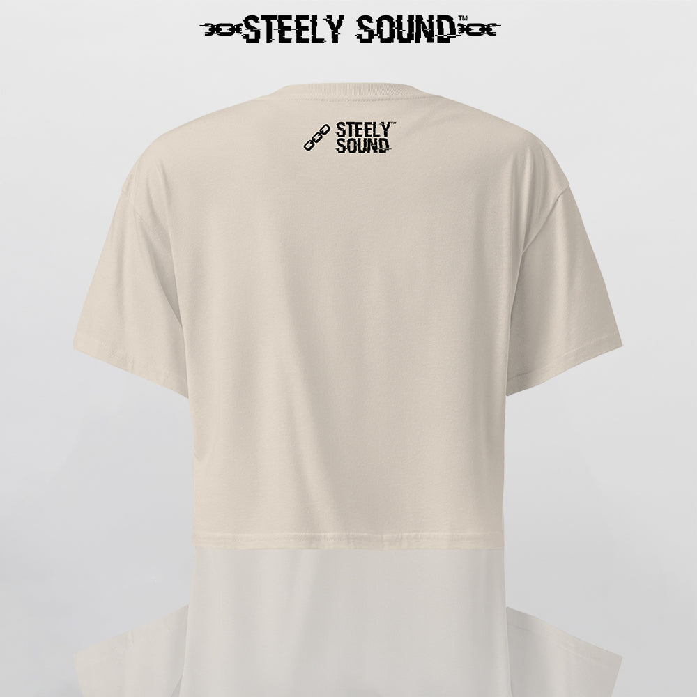 THAT STEELY SOUND - Beige Cropped Tee