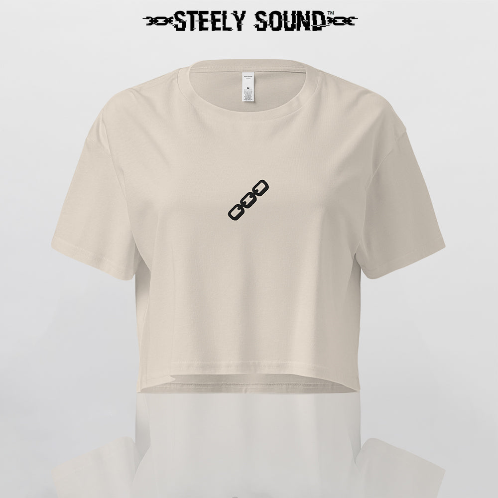 THAT STEELY SOUND - Beige Cropped Tee