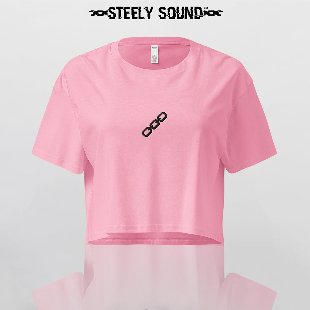 THAT STEELY SOUND - Pink Cropped Tee