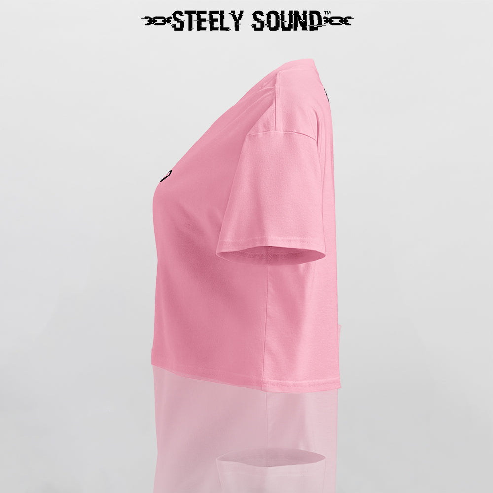 THAT STEELY SOUND - Pink Cropped Tee