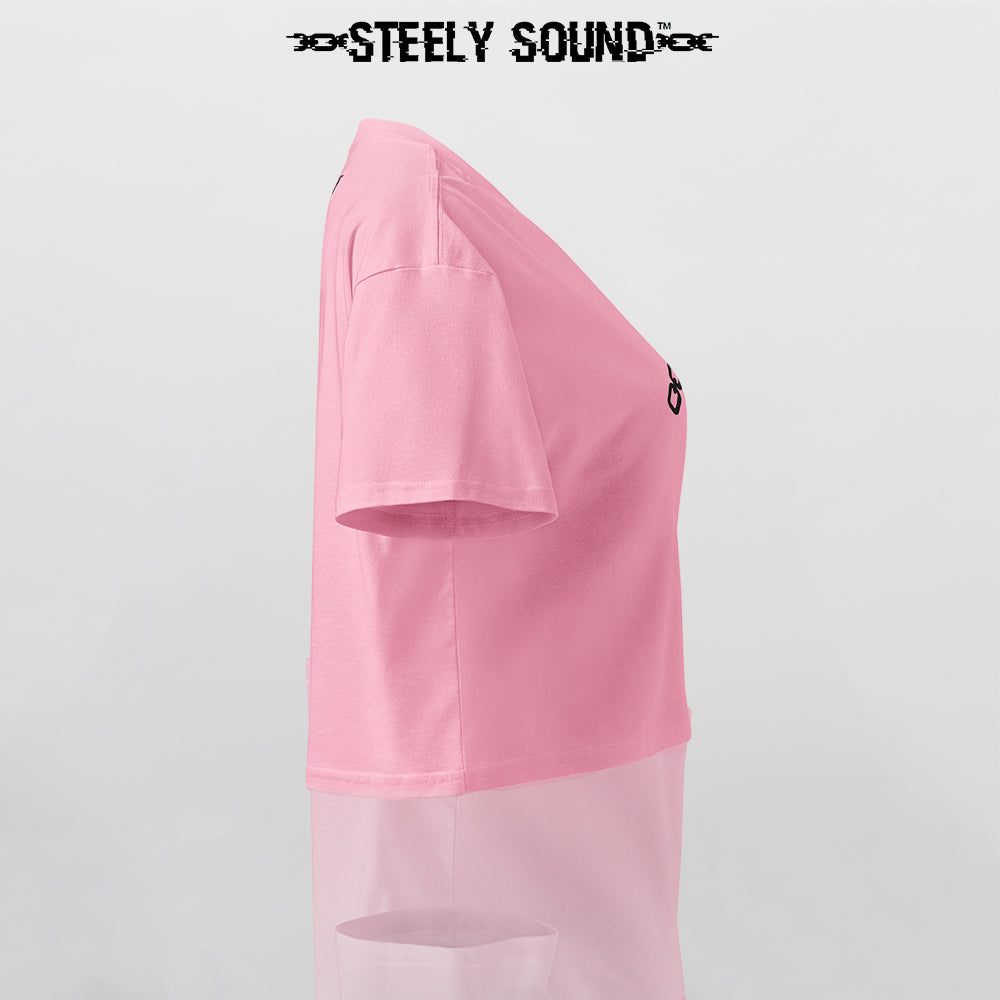 THAT STEELY SOUND - Pink Cropped Tee