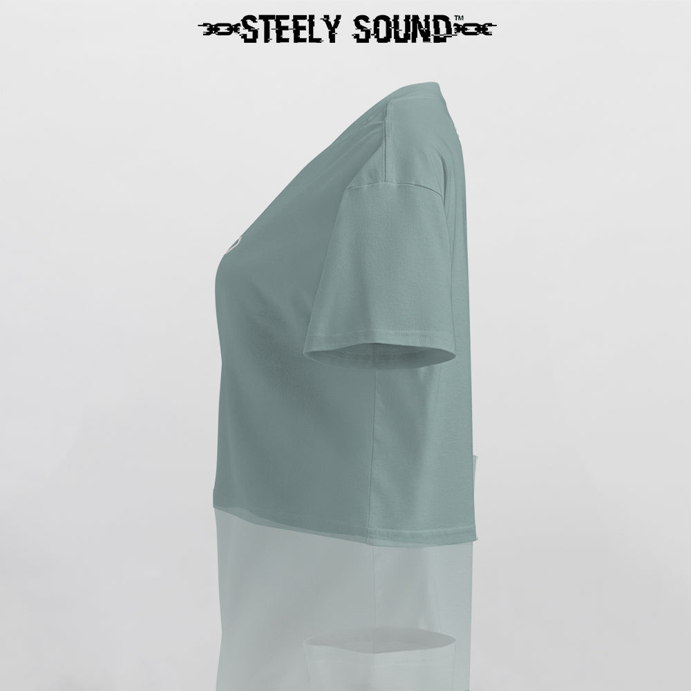 THAT STEELY SOUND - Mineral Green Cropped Tee