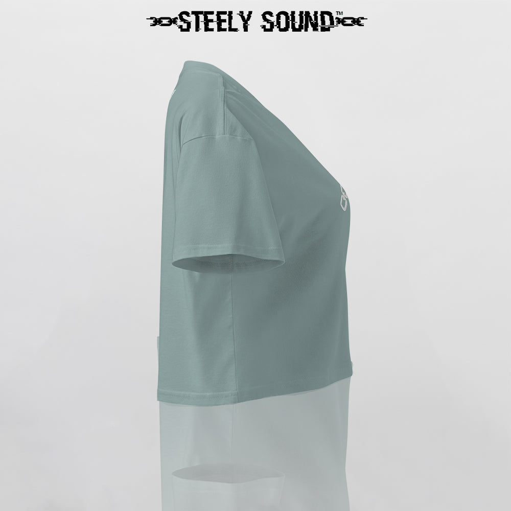 THAT STEELY SOUND - Mineral Green Cropped Tee