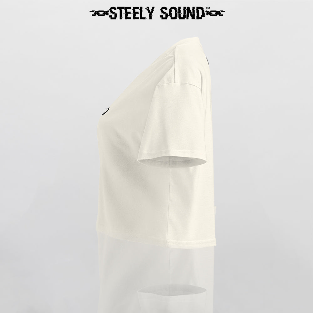 THAT STEELY SOUND - Pastel Yellow Cropped Tee