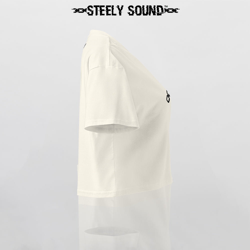THAT STEELY SOUND - Pastel Yellow Cropped Tee