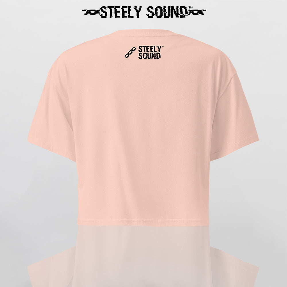 THAT STEELY SOUND - Peach Cropped Tee