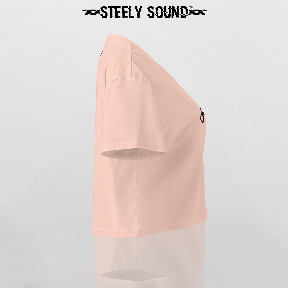 THAT STEELY SOUND - Peach Cropped Tee