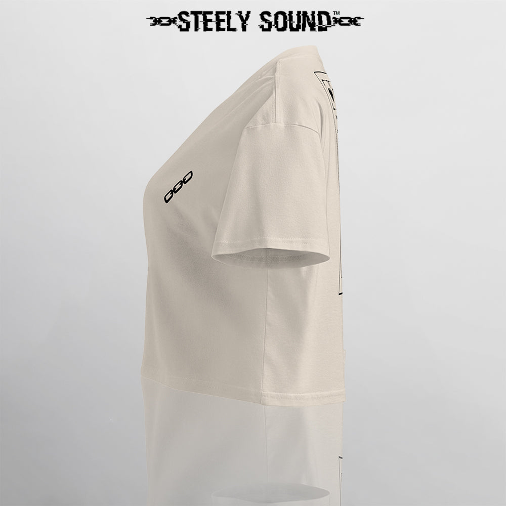INSTRUCTIONS - STEELY SOUND Sand Cropped Tee
