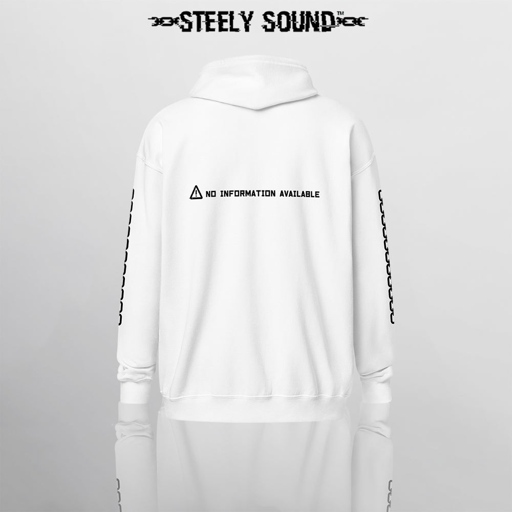 LOCKED CHARACTER - White Zip Hoodie 2.0