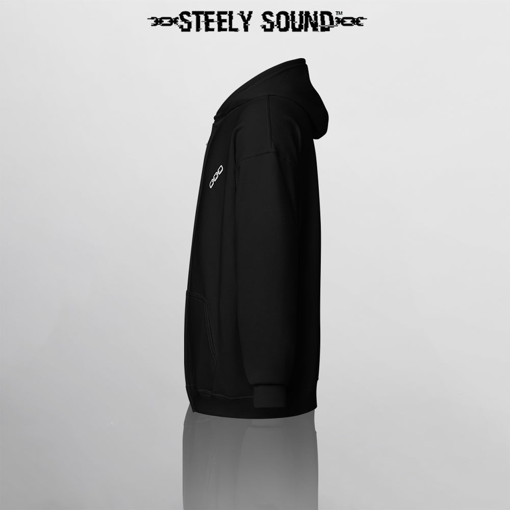 THAT STEELY SOUND - Black Zip Hoodie