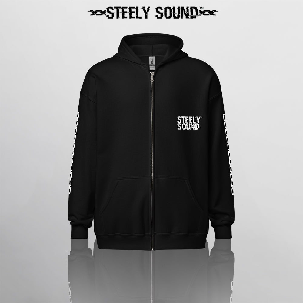 LOCKED CHARACTER - Black Zip Hoodie OG