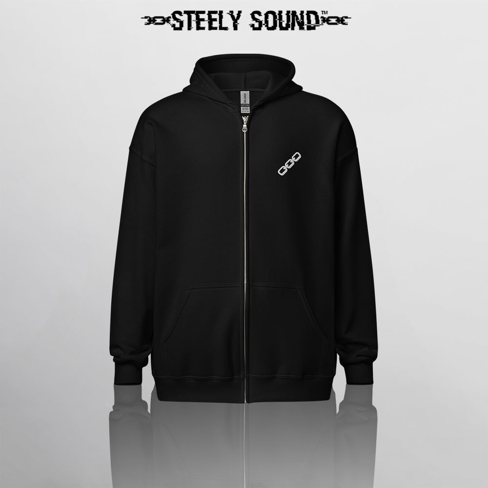 THAT STEELY SOUND - Black Zip Hoodie