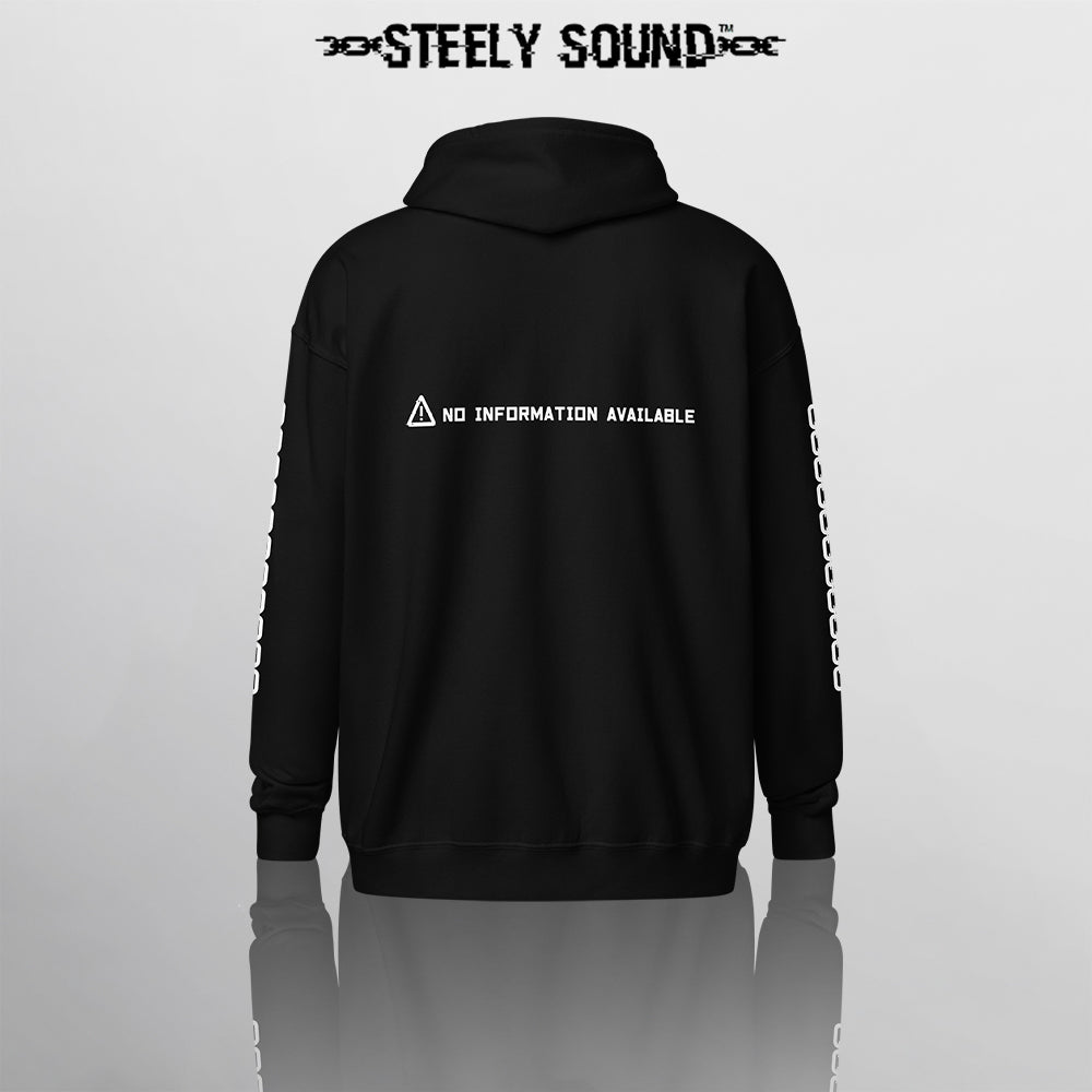 LOCKED CHARACTER - Black Zip Hoodie 2.0
