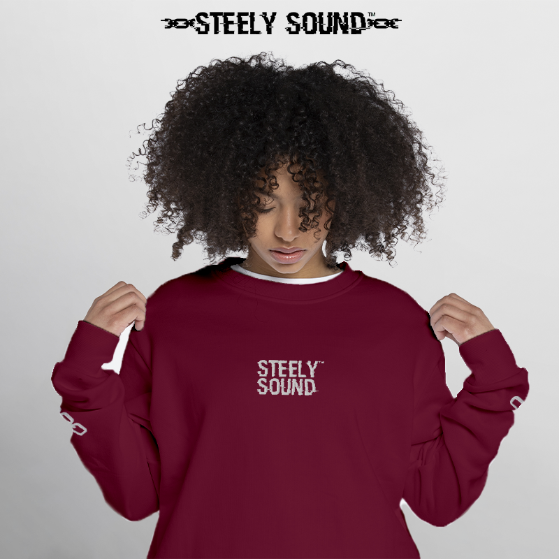 THAT STEELY SOUND - Long Sleeve Shirt Maroon