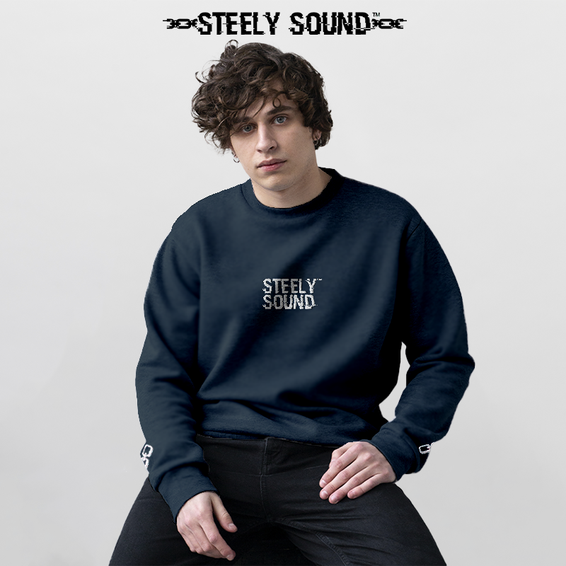 THAT STEELY SOUND - Long Sleeve Shirt Navy