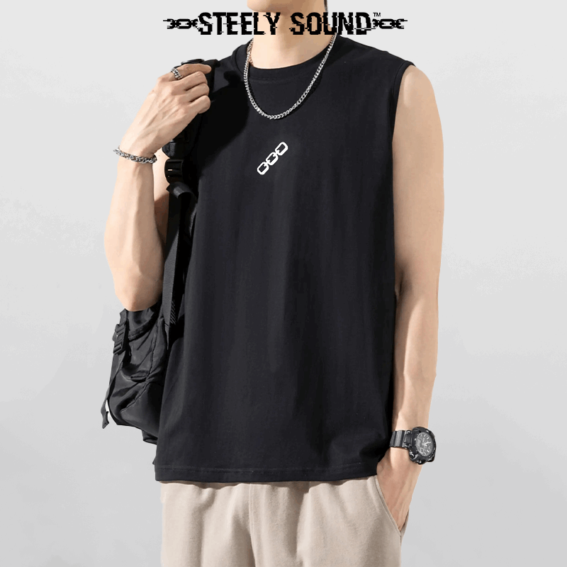THAT STEELY SOUND - Black Sleeveless Shirt