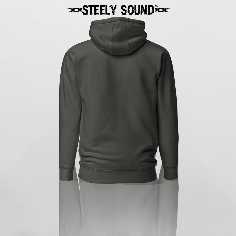 THAT STEELY SOUND - Essentials Vintage Black Hoodie