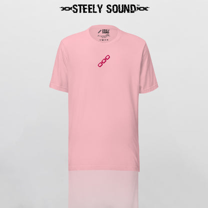 WHISPER - THAT STEELY SOUND Pink T-shirt
