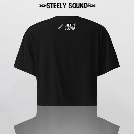 THAT STEELY SOUND - Black Cropped Tee
