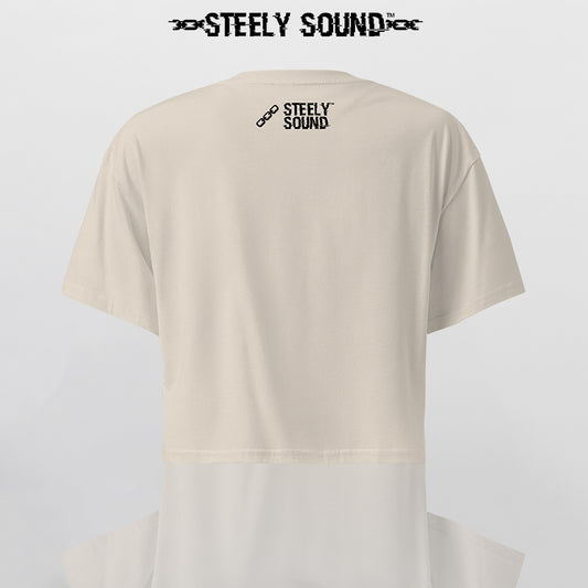 THAT STEELY SOUND - Beige Cropped Tee
