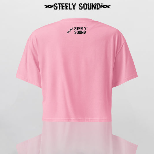 THAT STEELY SOUND - Pink Cropped Tee