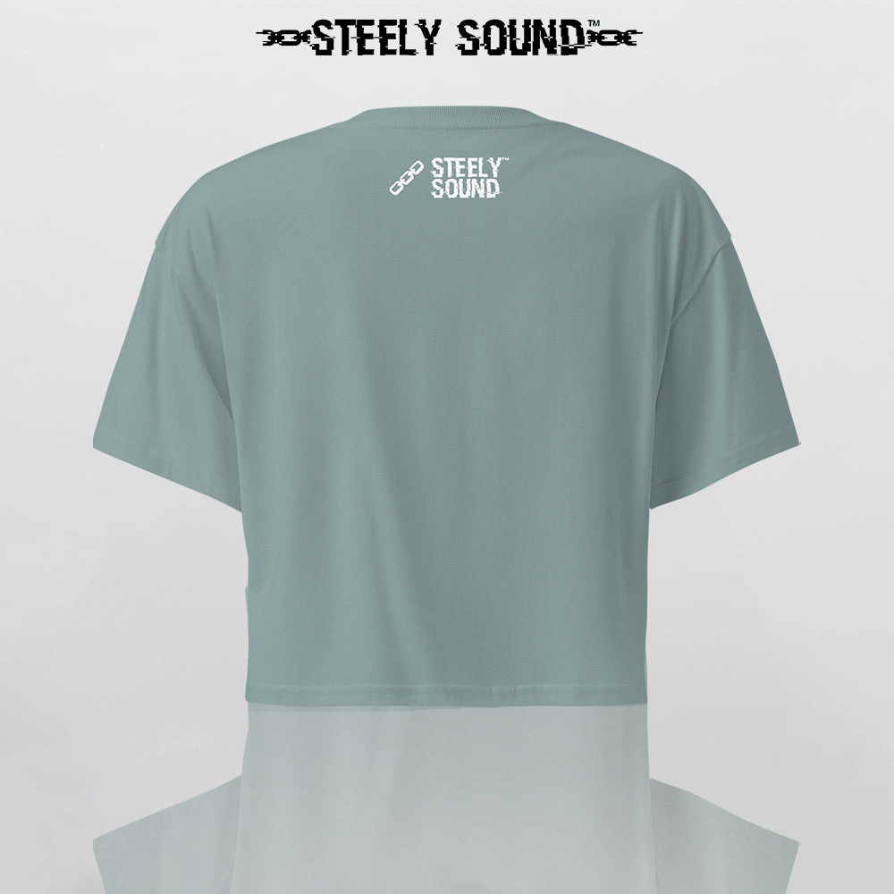 THAT STEELY SOUND - Mineral Green Cropped Tee