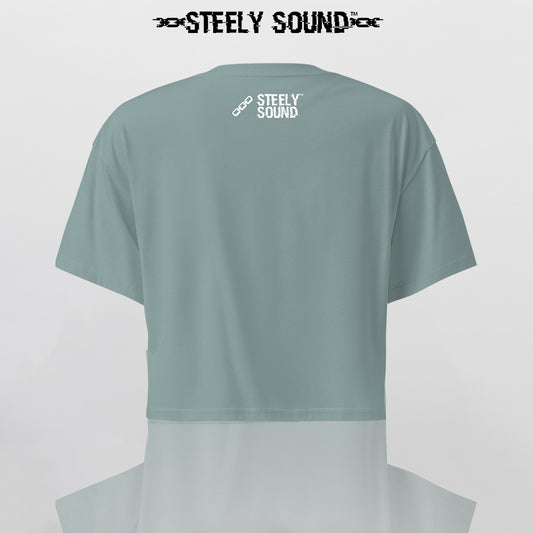 THAT STEELY SOUND - Mineral Green Cropped Tee