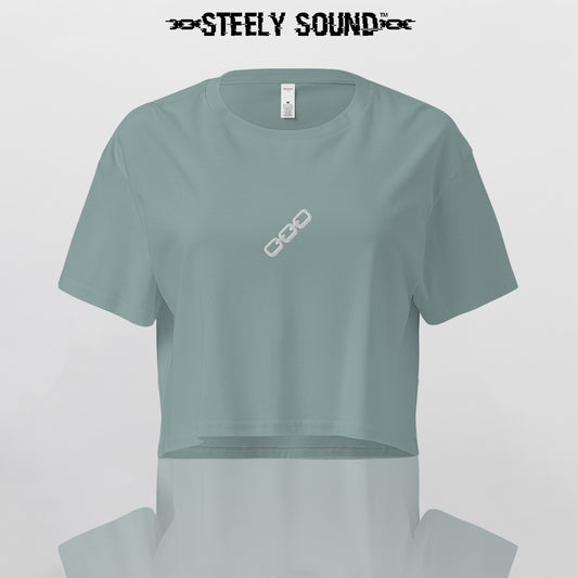 THAT STEELY SOUND - Mineral Green Cropped Tee
