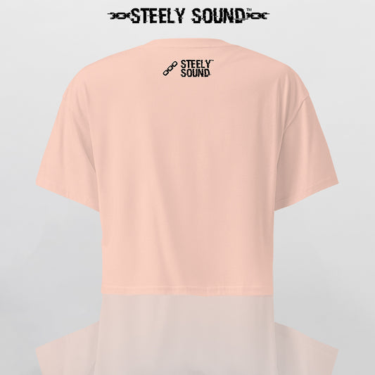 THAT STEELY SOUND - Peach Cropped Tee
