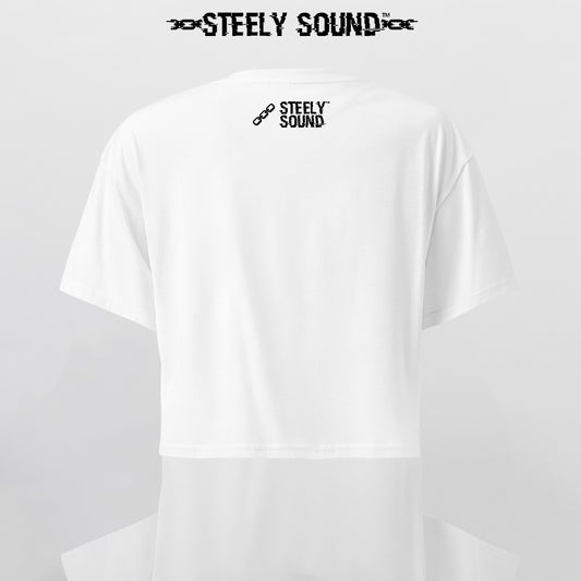 THAT STEELY SOUND - White Cropped Tee