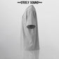 TAGGED25 STEELY SOUND - Grey Oversized Tee