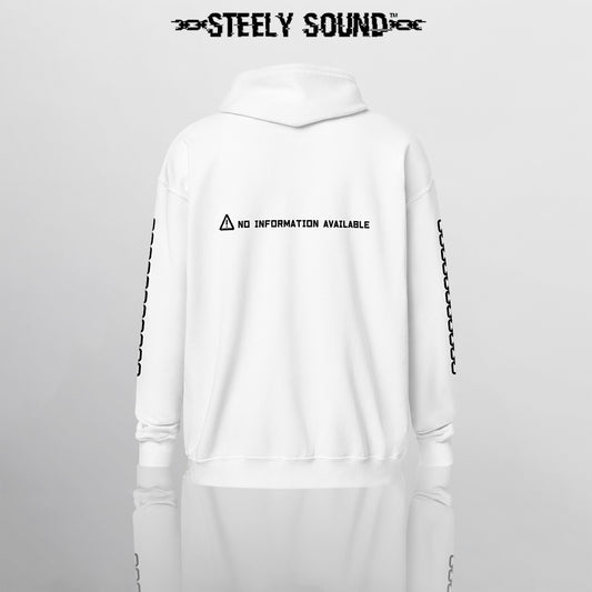 LOCKED CHARACTER - White Zip Hoodie 2.0