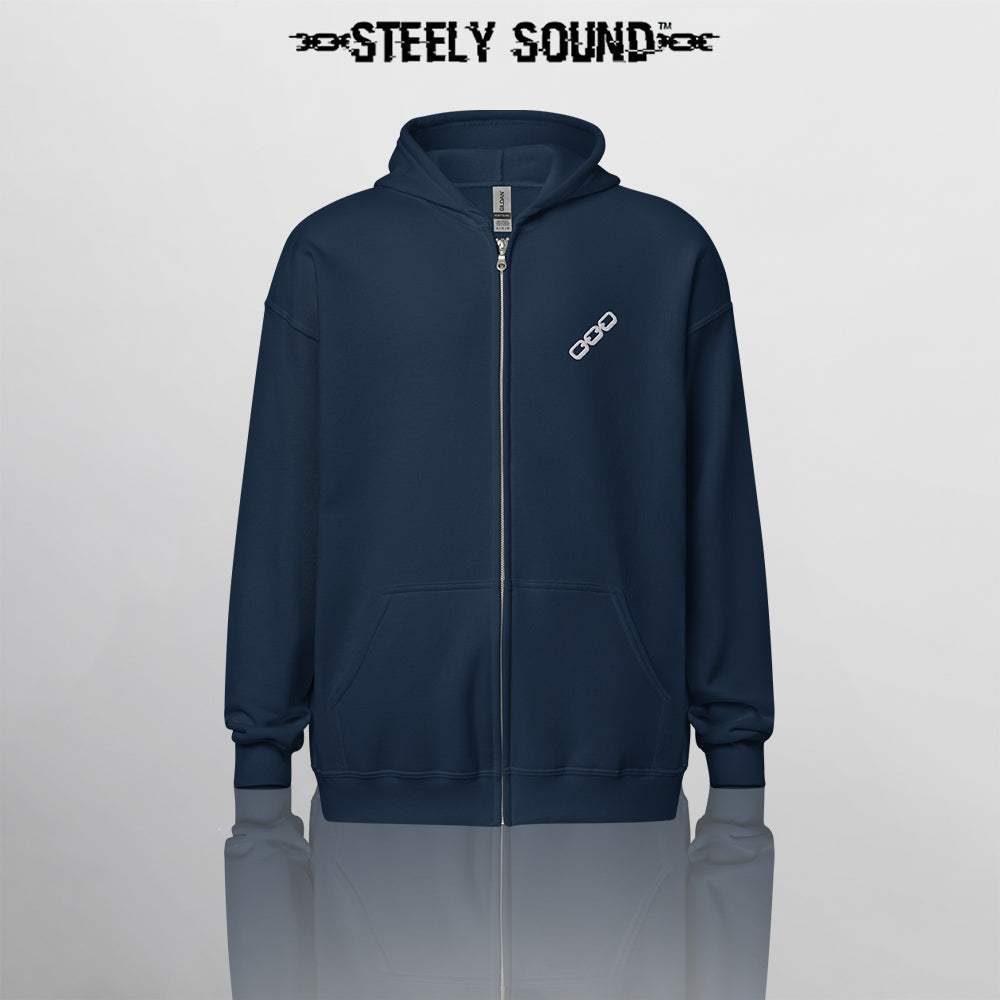 THAT STEELY SOUND - Navy Zip Hoodie