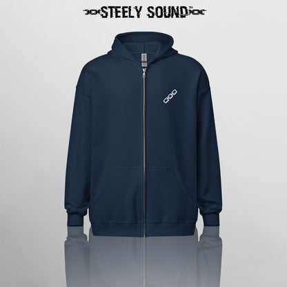 THAT STEELY SOUND - Navy Zip Hoodie