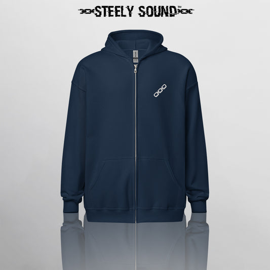 THAT STEELY SOUND - Navy Zip Hoodie