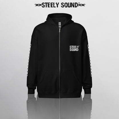 LOCKED CHARACTER - Black Zip Hoodie OG