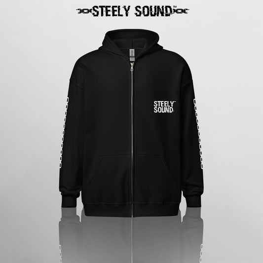 LOCKED CHARACTER - Black Zip Hoodie OG
