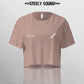 INSTRUCTIONS - STEELY SOUND Heather Pink Cropped Tee