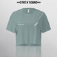 INSTRUCTIONS - STEELY SOUND Mineral Green Cropped Tee