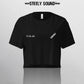 INSTRUCTIONS - STEELY SOUND Black Cropped Tee