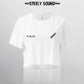 INSTRUCTIONS - STEELY SOUND White Cropped Tee
