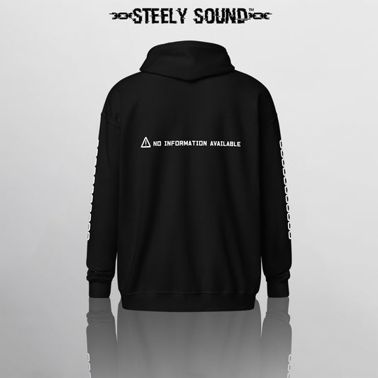 LOCKED CHARACTER - Black Zip Hoodie 2.0