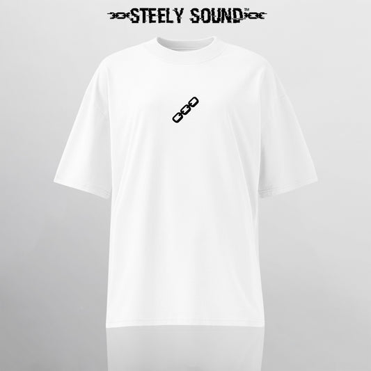 INSTRUCTIONS - STEELY SOUND White Oversized Tee