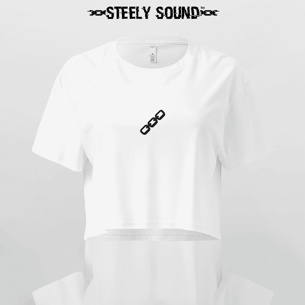 THAT STEELY SOUND - White Cropped Tee