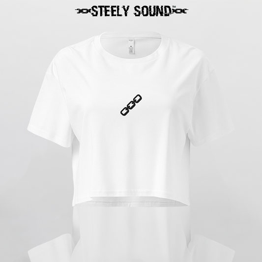 THAT STEELY SOUND - White Cropped Tee