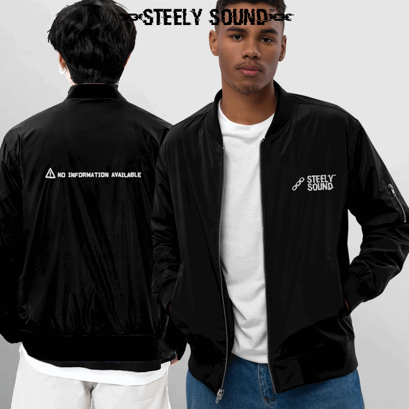 THAT STEELY SOUND - Black Bomber Jacket